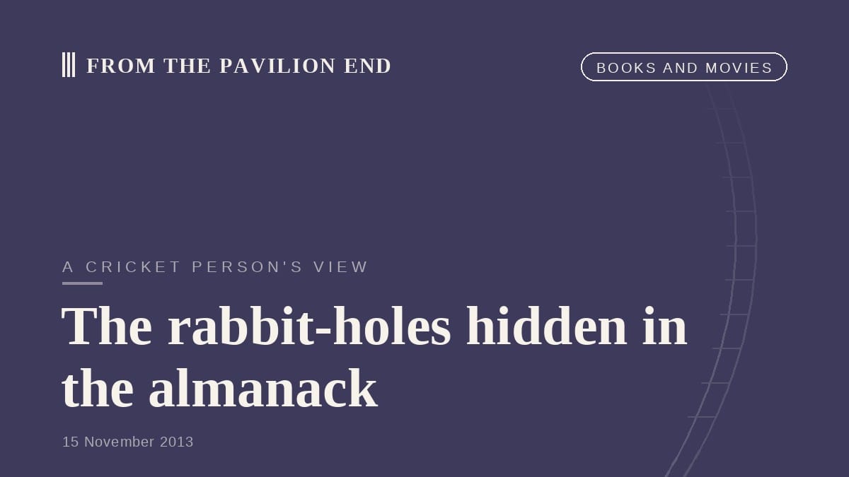 The rabbit-holes hidden in the almanack