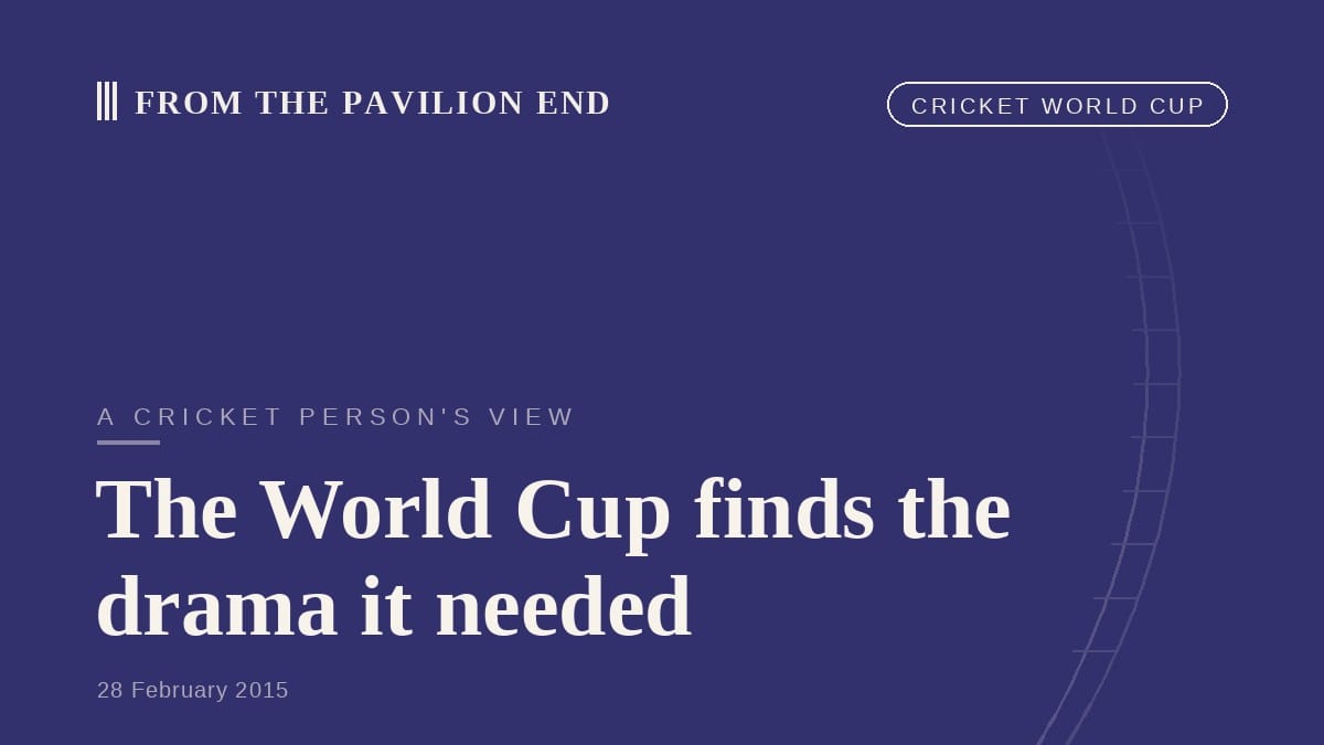 The World Cup finds the drama it needed