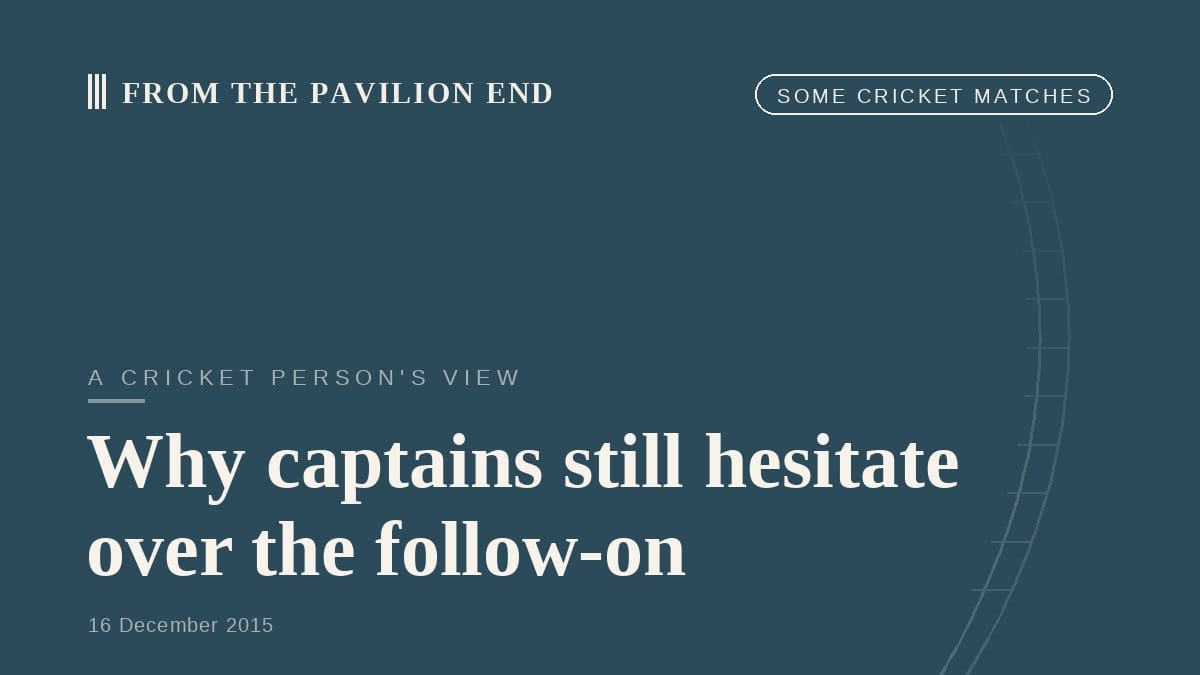 Why captains still hesitate over the follow-on