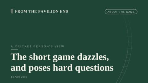 The short game dazzles, and poses hard questions