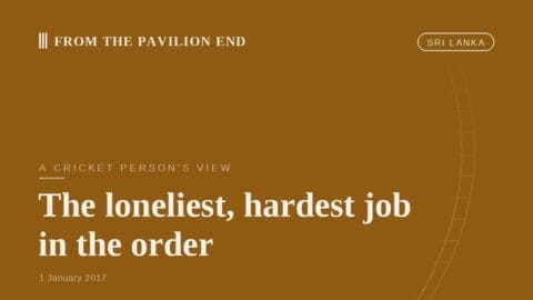 The loneliest, hardest job in the order