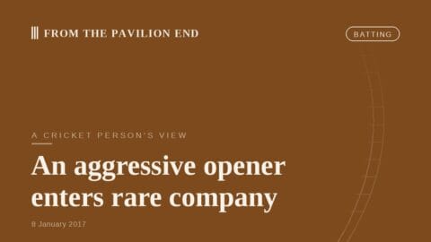 An aggressive opener enters rare company