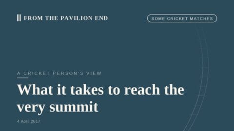 What it takes to reach the very summit