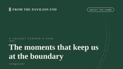 The moments that keep us at the boundary