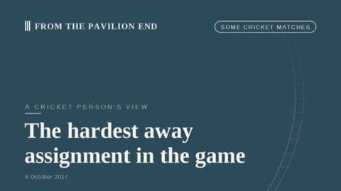 The hardest away assignment in the game