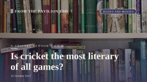 Is cricket the most literary of all games?