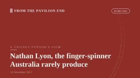 Nathan Lyon, the finger-spinner Australia rarely produce