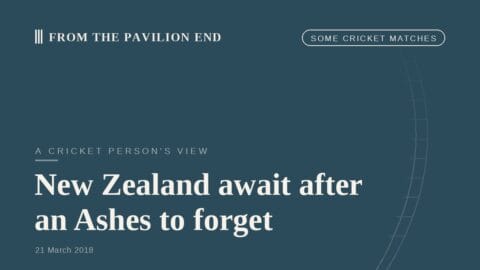 New Zealand await after an Ashes to forget