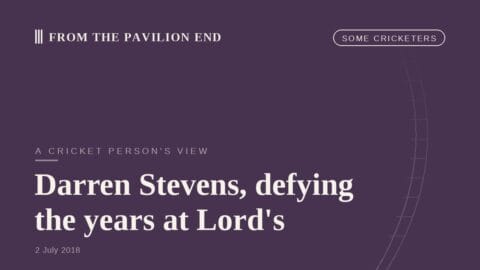 Darren Stevens, defying the years at Lord's