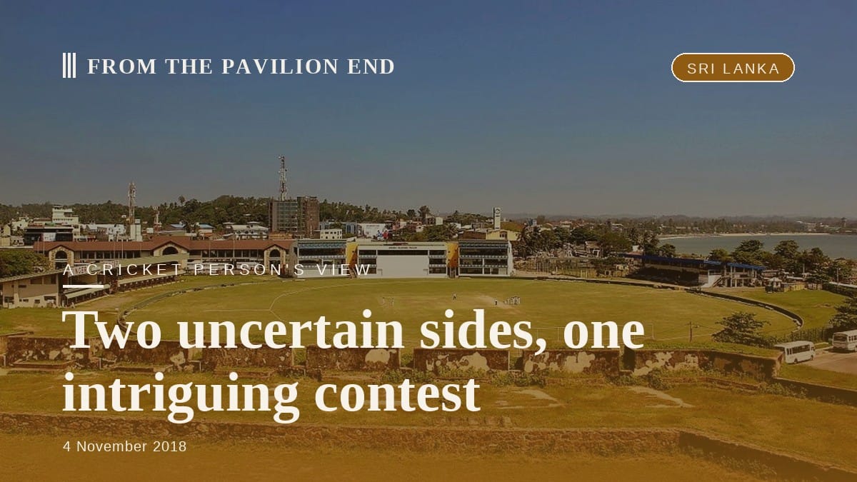 Two uncertain sides, one intriguing contest