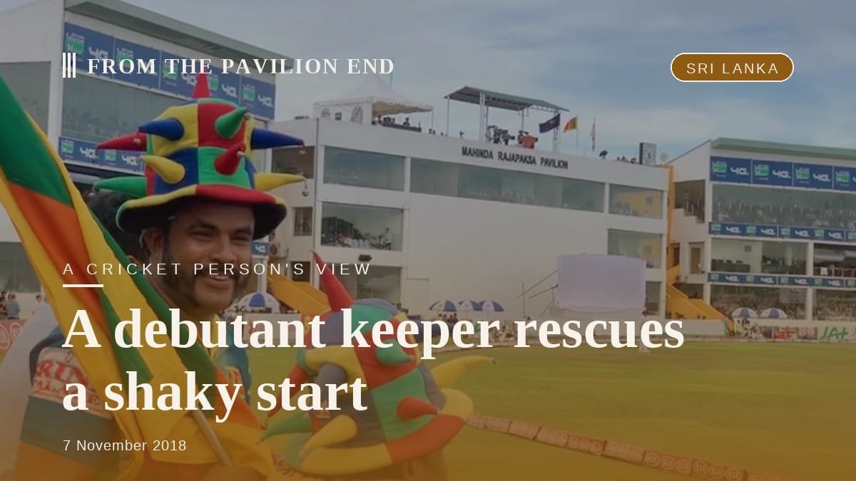 A debutant keeper rescues a shaky start