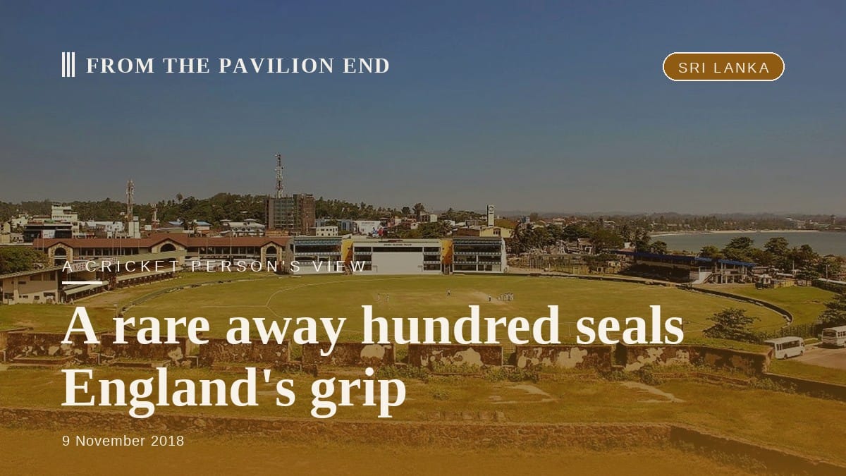 A rare away hundred seals England's grip