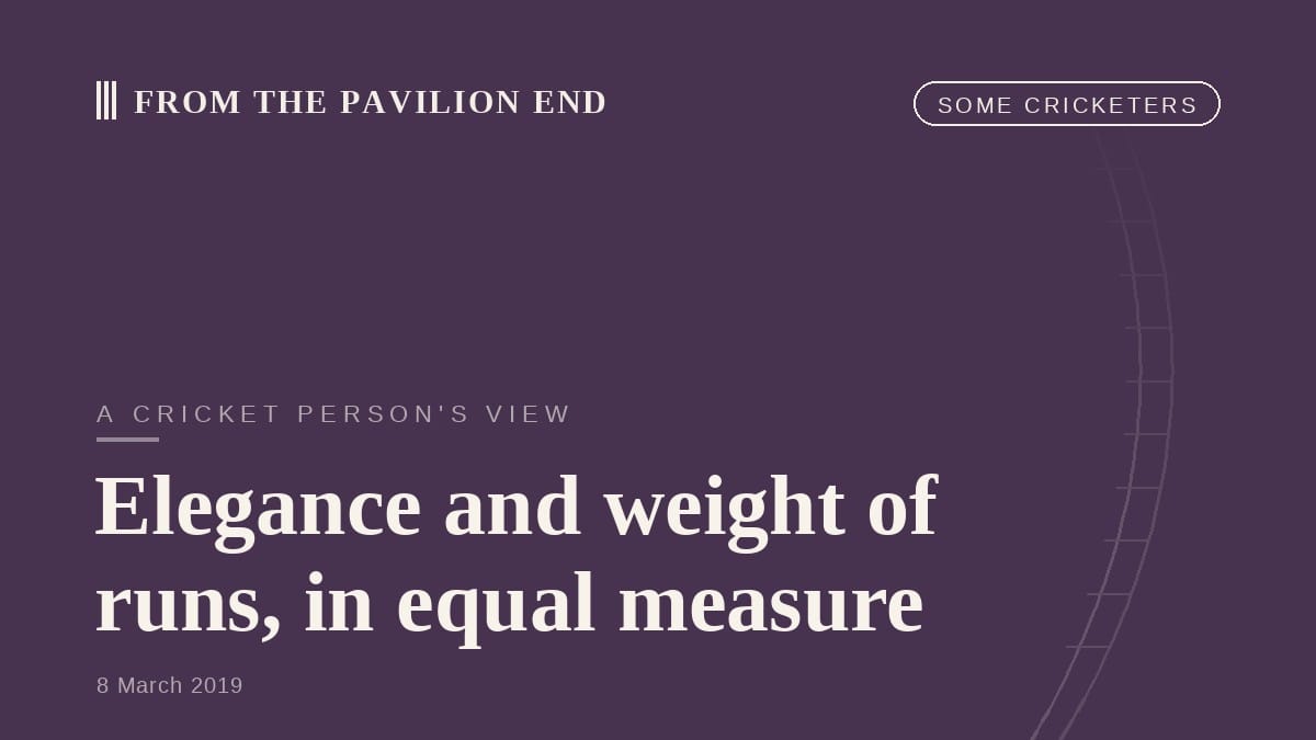 Elegance and weight of runs, in equal measure