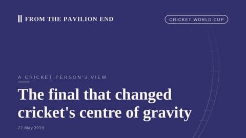 The final that changed cricket's centre of gravity