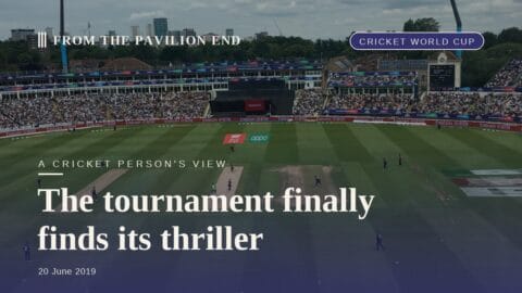 The tournament finally finds its thriller