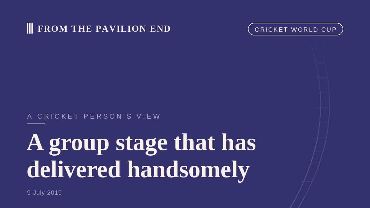 A group stage that has delivered handsomely