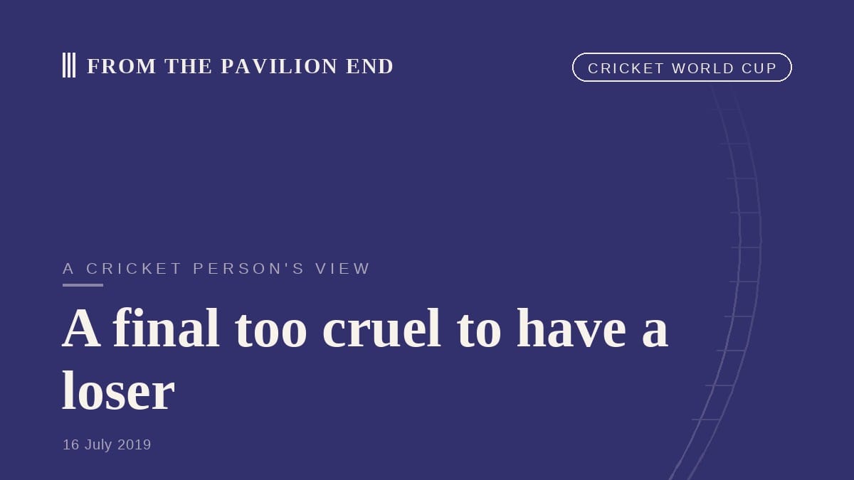 A final too cruel to have a loser