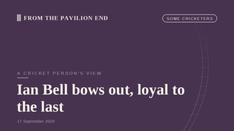 Ian Bell bows out, loyal to the last