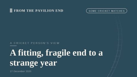 A fitting, fragile end to a strange year
