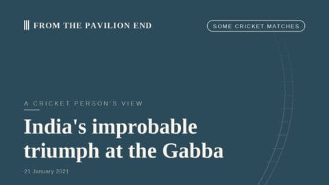 India's improbable triumph at the Gabba