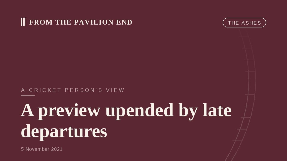 A preview upended by late departures