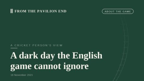 A dark day the English game cannot ignore