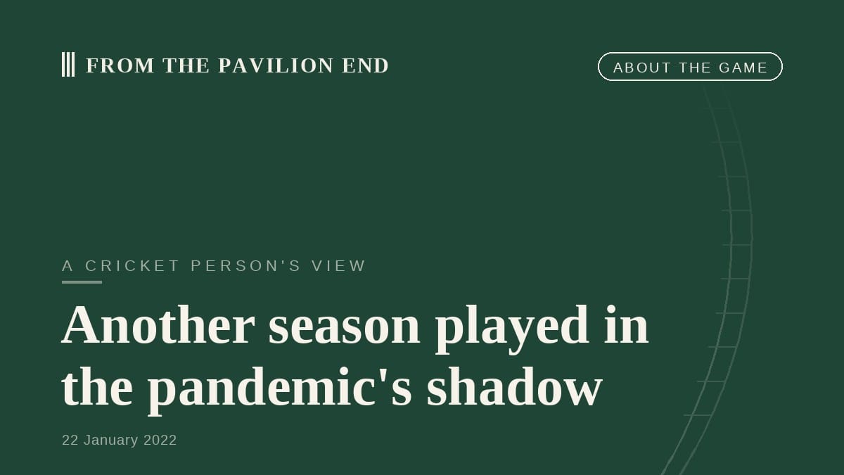 Another season played in the pandemic's shadow