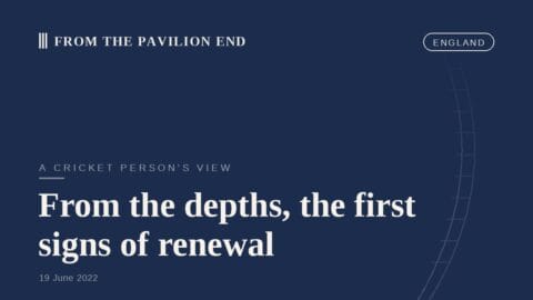 From the depths, the first signs of renewal