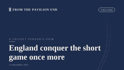 England conquer the short game once more