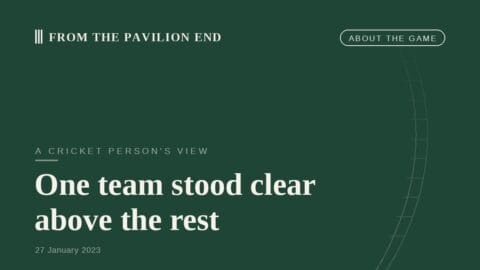 One team stood clear above the rest