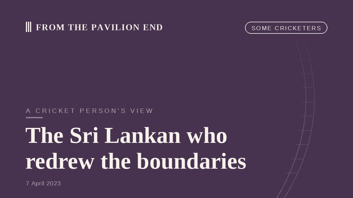 The Sri Lankan who redrew the boundaries