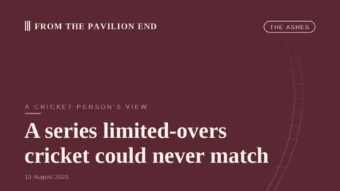 A series limited-overs cricket could never match