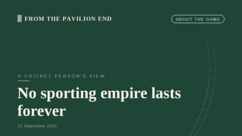 No sporting empire lasts forever