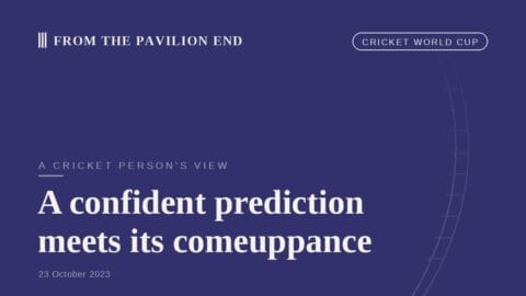 A confident prediction meets its comeuppance
