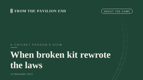 When broken kit rewrote the laws