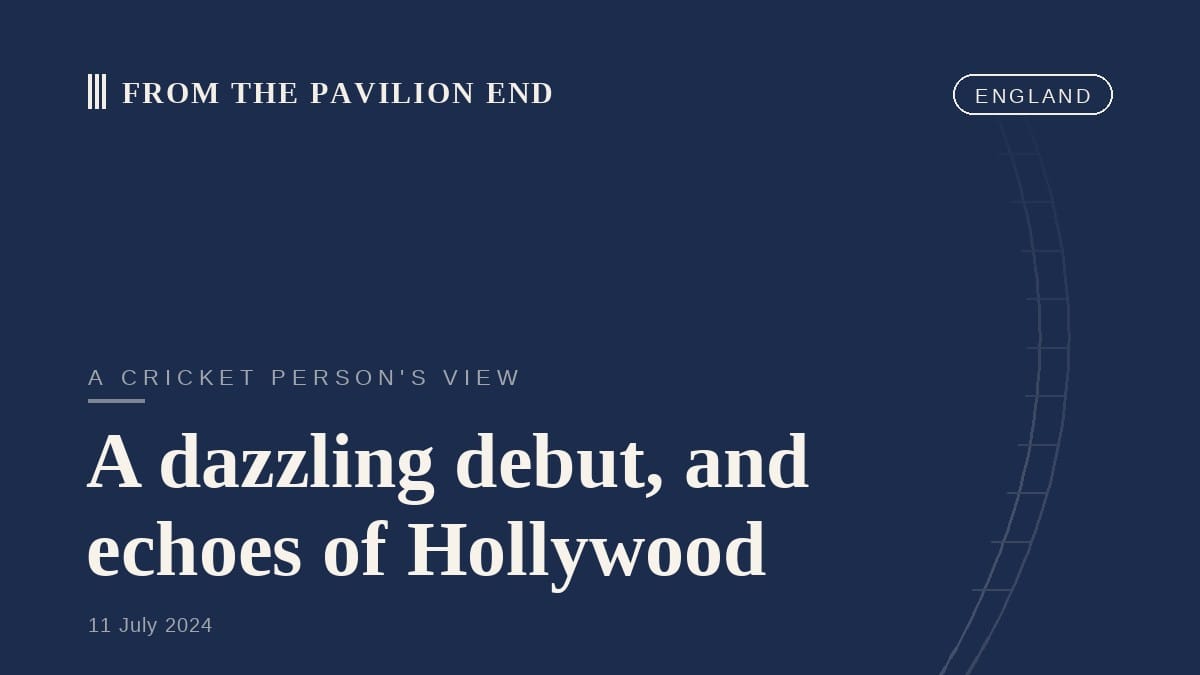 A dazzling debut, and echoes of Hollywood