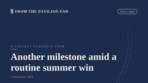 Another milestone amid a routine summer win