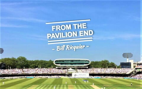 Bill Pavilion End, Bill Ricquier's Cricket Views