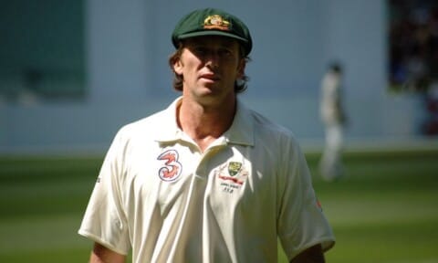 Glenn McGrath close up